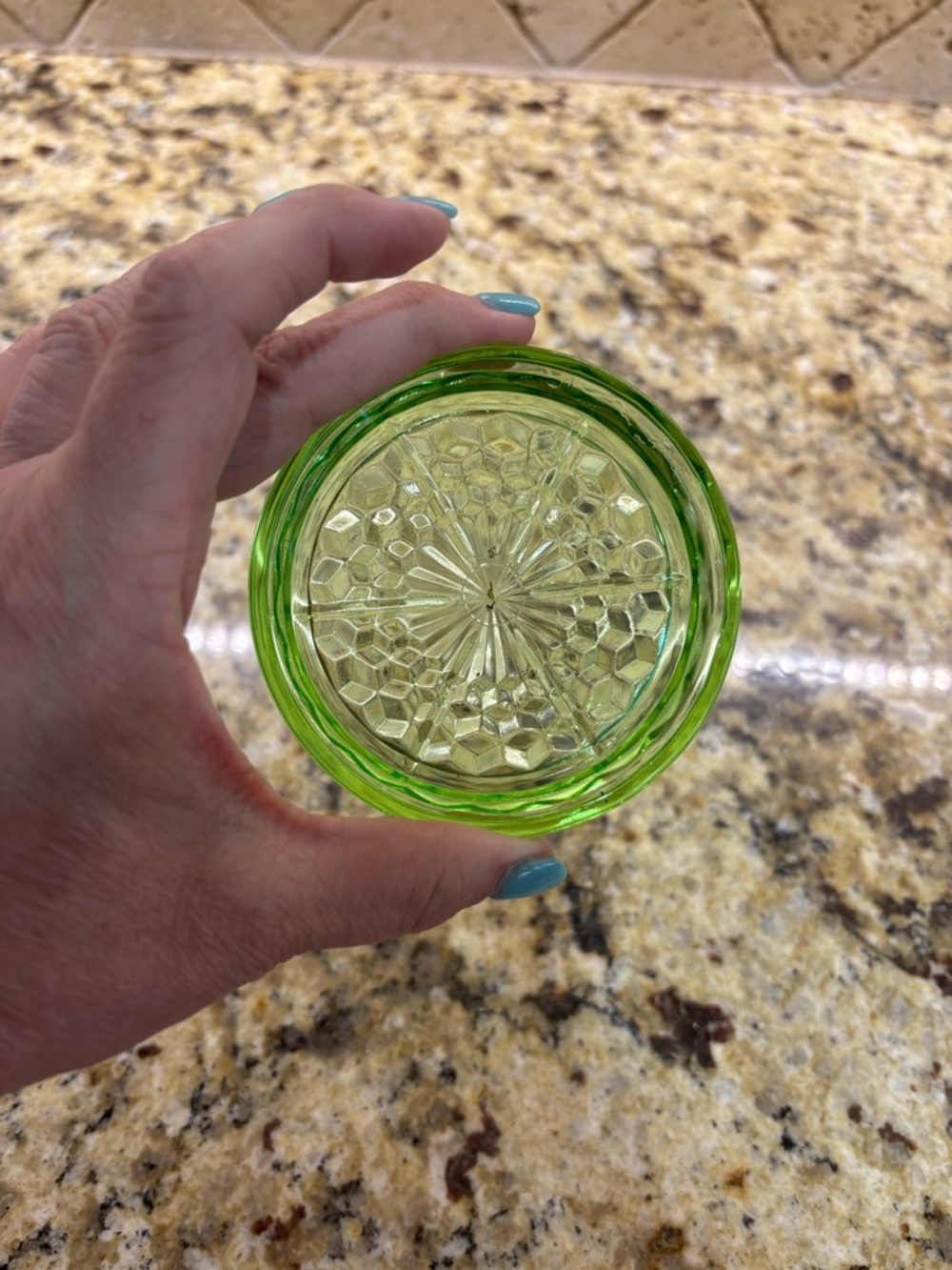 Uranium Vintage-Style Glass Coaster